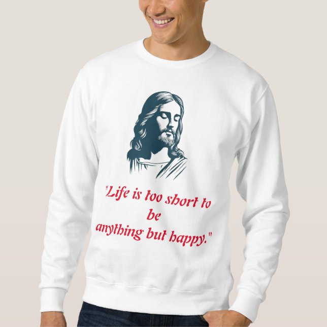 T-skjortor och Sweatshirts med Jesus. Lång Ärmad Tröja (Framsida)