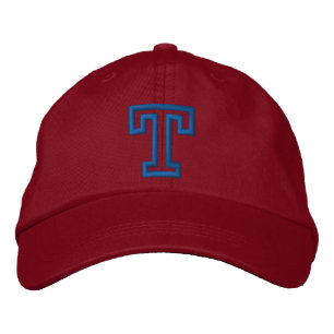 ’T’ Small Athletic Brev Broderad Keps