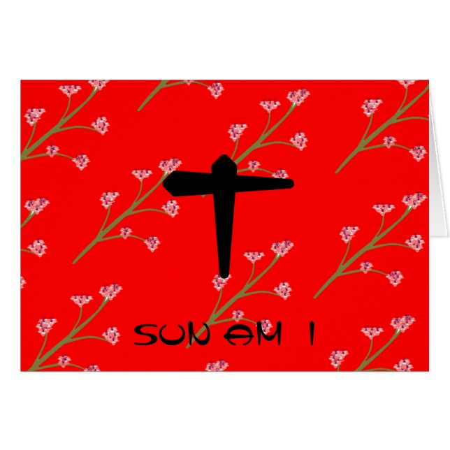 t SOL AM I Hälsningskort (Framsidan Horizontal)