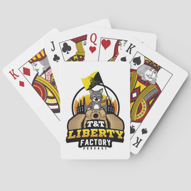 T&T Liberty Factory-uppspelningskort Casinokort (Baksidan)