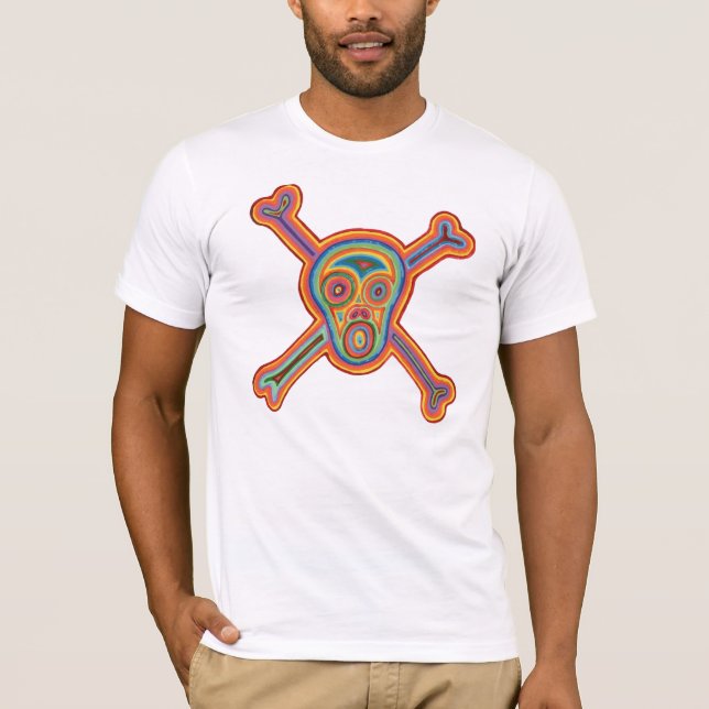 T�te de mort multi-couleurs - tee (Framsida)