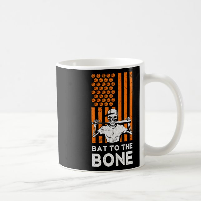 T till Bone Halloween Sell Skeleton Sell t Usa Kaffemugg (Höger)
