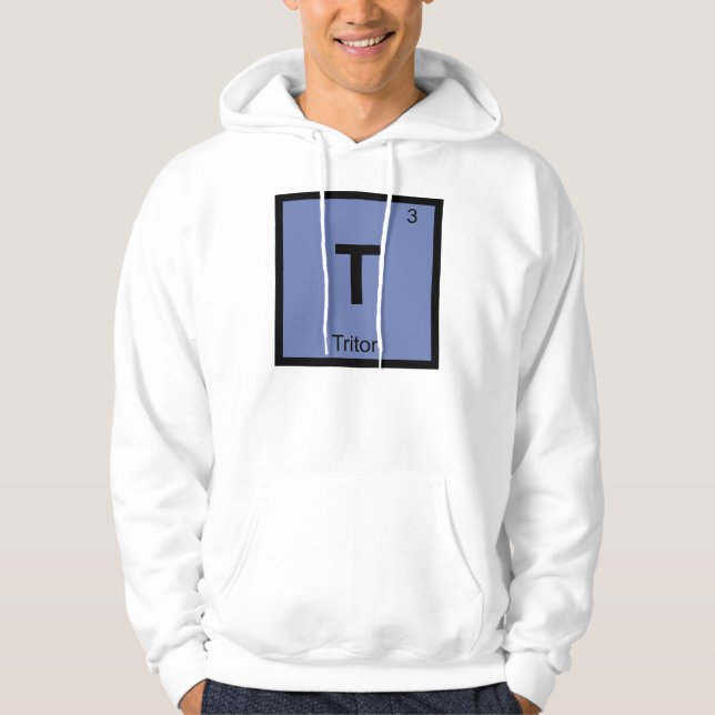 T - Triton Grekisk kemi Periodiska systemets symbo Sweatshirt (Framsida)