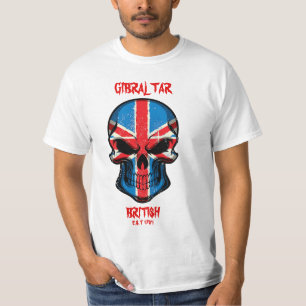 T-tröja 1704 för Scull för Gibraltar brittest T Shirt