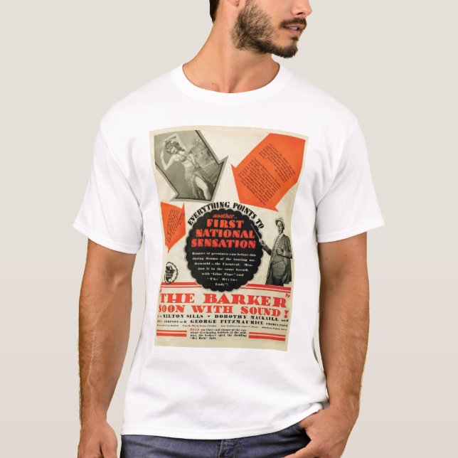 T-tröja 1928 för Milton Sills filmaffisch T-shirt (Framsida)