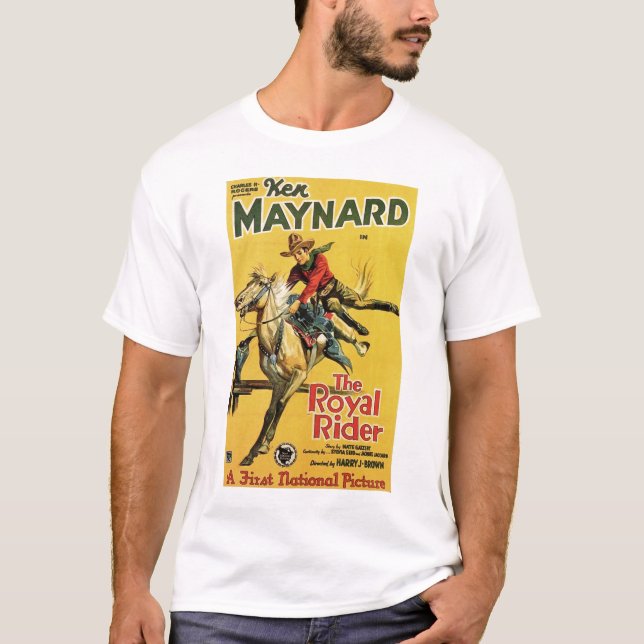 T-tröja 1929 för affisch för Ken Maynard Tee Shirt (Framsida)