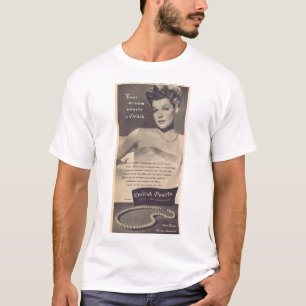 T-tröja 1944 för Ann Sheridan vintageannonsering Tröja