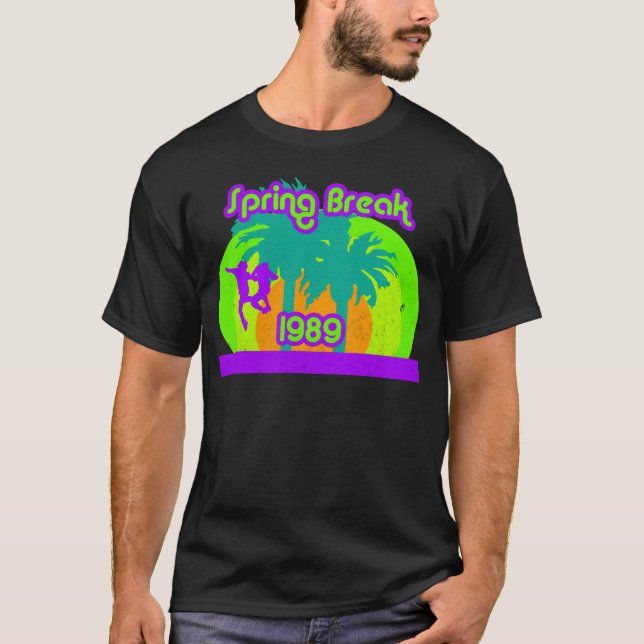 T-tröja 1989 för neonpåsklov80-tal tee shirt (Framsida)