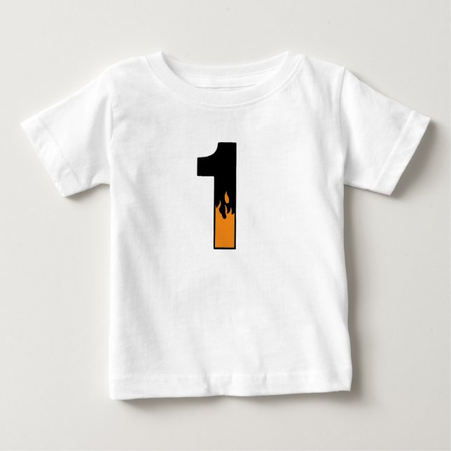 T-tröja #1 för en årig baby t shirt (Framsida)