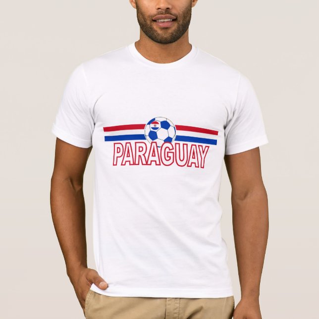 T-tröja 2010 för AA för Paraguay fotbollfotboll Tee (Framsida)