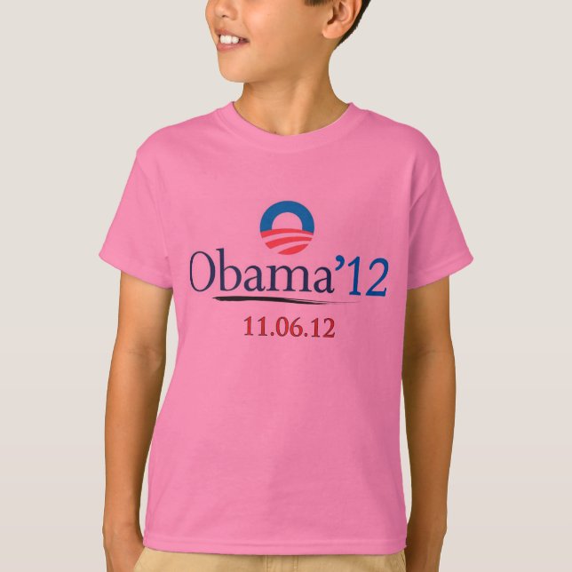 T-tröja 2012 för klassikerObama barn T Shirt (Framsida)