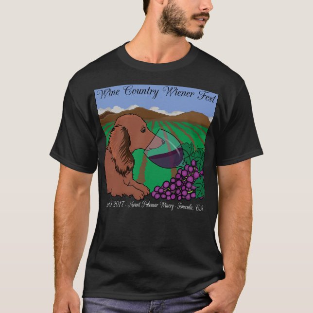 T-tröja 2017 för Fest för Wiener för vinland på T-shirt (Framsida)