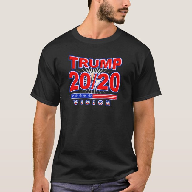 T-tröja 2020 för 45 val för trumfvision t-shirt (Framsida)