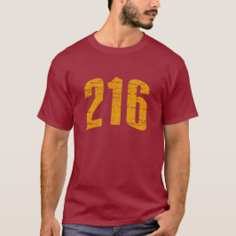 T-tröja 216 (för riktnummer) tee shirt