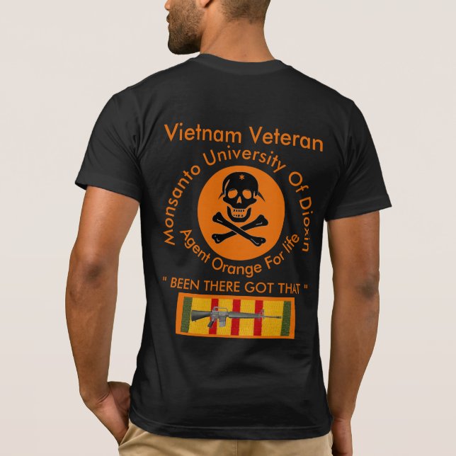 T-tröja 2 för Vietnam agentorange Tee (Baksida)