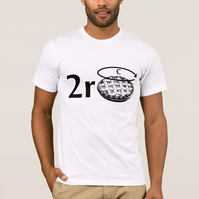 T-tröja 2*r*pie tee (Framsida)