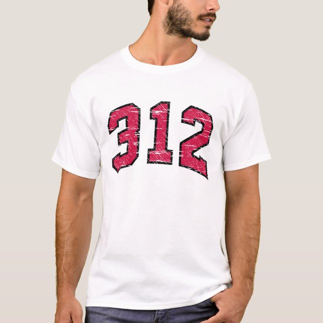T-tröja 312 (för riktnummer) tee (Framsida)