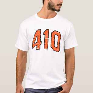 T-tröja 410 (för riktnummer) tee shirt