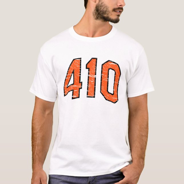 T-tröja 410 (för riktnummer) tee shirt (Framsida)