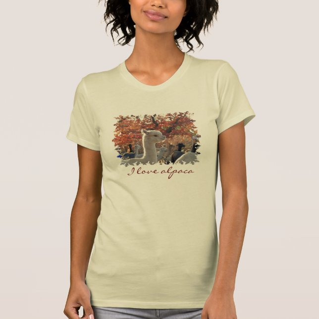 T-tröja älskar jag Alpaca Tee (Framsida)