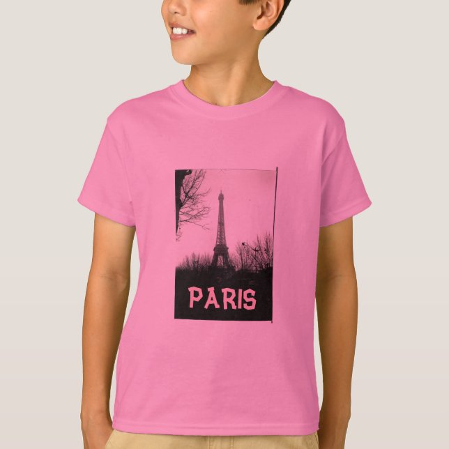 T-tröja barn-/Eiffel torn Tee Shirt (Framsida)