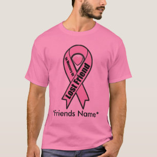 T-tröja - bröstcancer - borttappad vän t-shirt