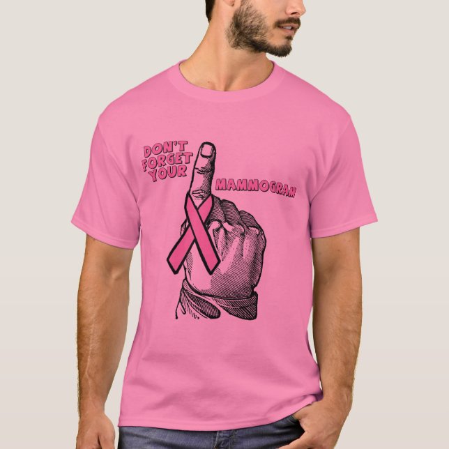 T-tröja - bröstcancerMammogram Tee Shirt (Framsida)