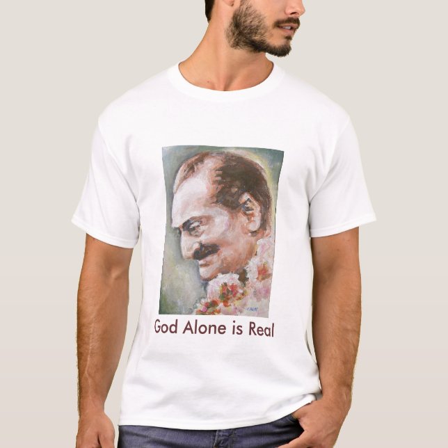 T-tröja--Den Meher babaen, gudensam är verklig Tee Shirt (Framsida)