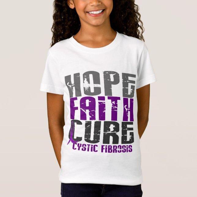 T-tröja & dräkt för CYSTIC FIBROSIS för HOPPTROBOT Tee (Framsida)