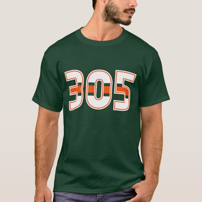 T-tröja för 305 riktnummer t-shirt (Framsida)