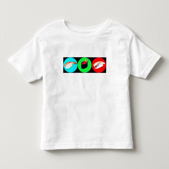 T-tröja för 3 lite Sushies Tee Shirt (Framsida)