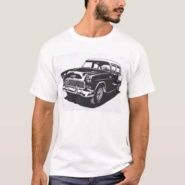 T-tröja för 55 Chevy T Shirt (Framsida)