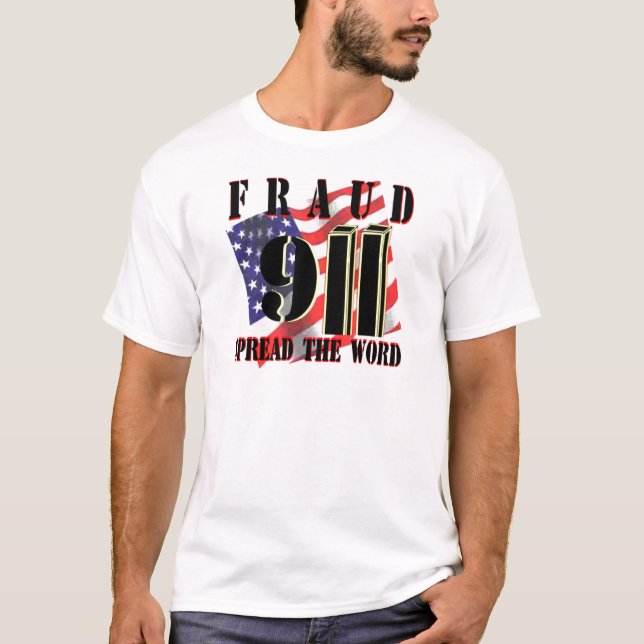 T-tröja för 9/11 bedrägeri tröja (Framsida)