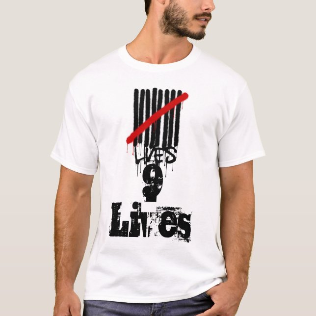 T-tröja för 9 liv tee (Framsida)