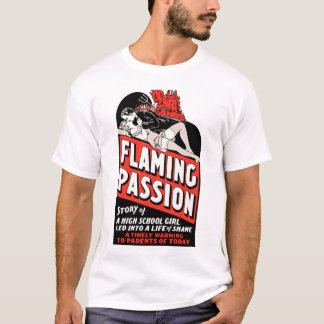 T-tröja för affisch för film "för flammande tee