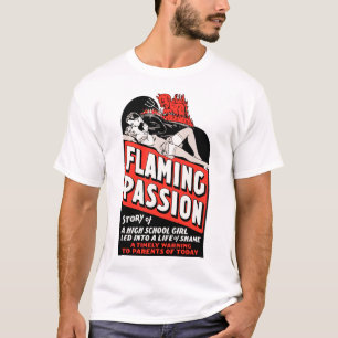 T-tröja för affisch för film "för flammande tee shirt