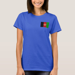 T-tröja för Afghanistan flagga- och kartadk T Shirt