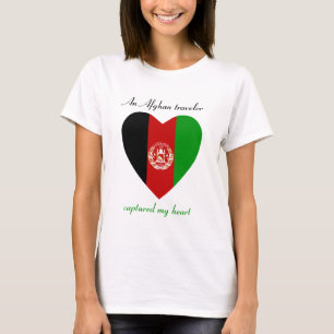 T-tröja för Afghanistan flaggaälskling Tee Shirt