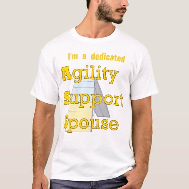 T-tröja för AgilityserviceSpouse v2 Tröja (Framsida)