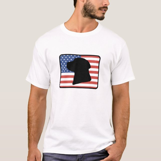 T-tröja för amerikanLabrador Retriever Tee (Framsida)