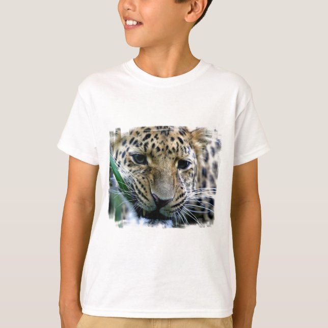 T-tröja för Amur Leopardungdom T-shirt (Framsida)