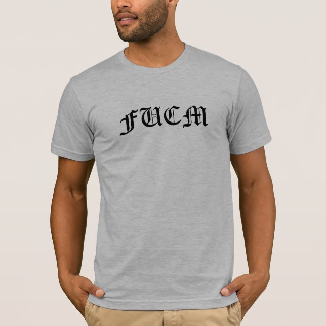 T-TRÖJA FÖR ANFALLARE "FUCM" TEE (Framsida)