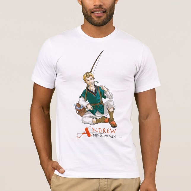 T-tröja för apostelAndrew kristen Tee Shirt (Framsida)