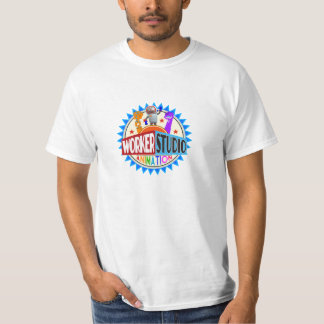 T-tröja för arbetarstudiologotyp t-shirt