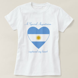 T-tröja för Argentina flaggaälskling T-shirt