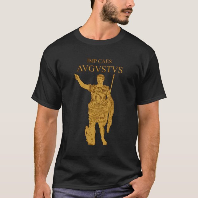 T-tröja för Augustus statyguld Tee (Framsida)