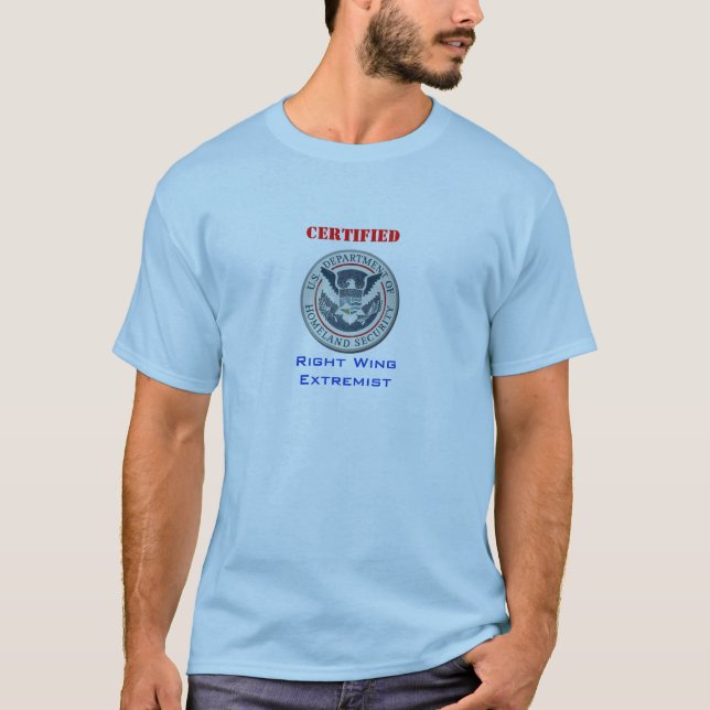 T-tröja för auktoriseradright wingextremist tee shirt (Framsida)