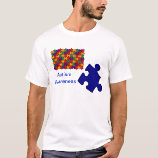 T-tröja för Autismmedvetenhetpussel T Shirt