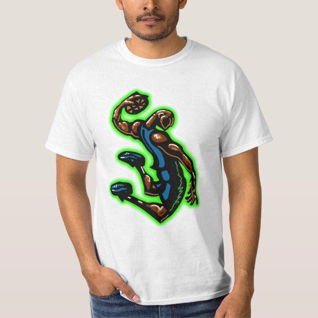T-tröja för B-Boll Slamblått T-shirt (Framsida)