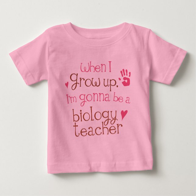T-tröja för baby för biologilärare (framtid) t shirt (Framsida)
